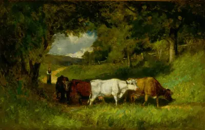 Att driva hem korna av Edward Mitchell Bannister