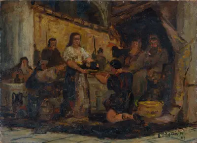 Salome Receiving the Head of John the Baptist av Edward Mitchell Bannister
