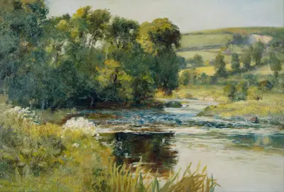 Vid bäcken av Edward Mitchell Bannister