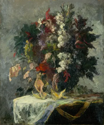 Untitled (floral still life) – nr 1 av Edward Mitchell Bannister