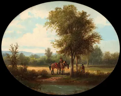 A Morning in Milk River Valley av John Mix Stanley