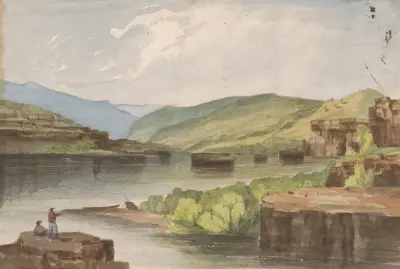 Cape Horn – Columbia River av John Mix Stanley