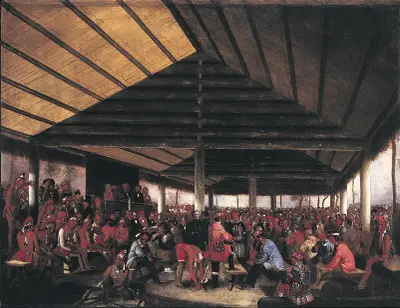 International Indian Council (Held at Tallequah, Indian Territory, in 1843) av John Mix Stanley