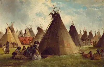 Prairie Indian Encampment av John Mix Stanley