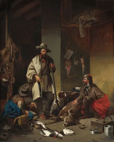 The Trapper’s Cabin av John Mix Stanley