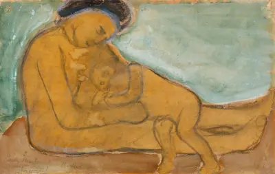 Mutter und Kind, 1906 von Paula Modersohn-Becker