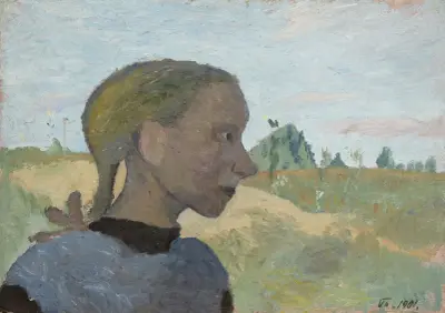 Portrait of a Girl av Paula Modersohn-Becker