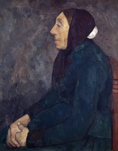 Sitting Old Peasant Woman av Paula Modersohn-Becker