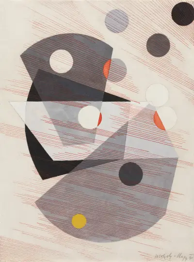 Grey Overlappings av László Moholy-Nagy
