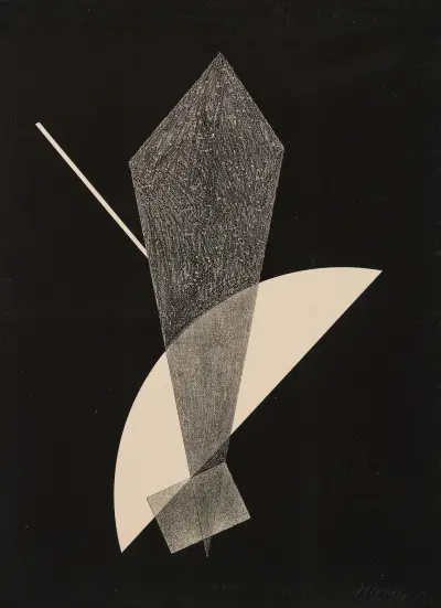 Konstrucktion V av László Moholy-Nagy