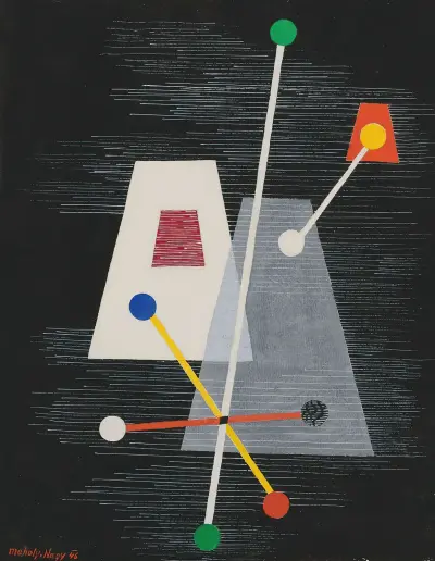 Truncated Pyramids av László Moholy-Nagy