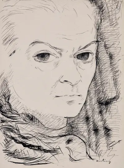 Självporträtt av Moïse Kisling