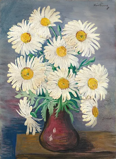 Strauß mit Margeriten von Moïse Kisling