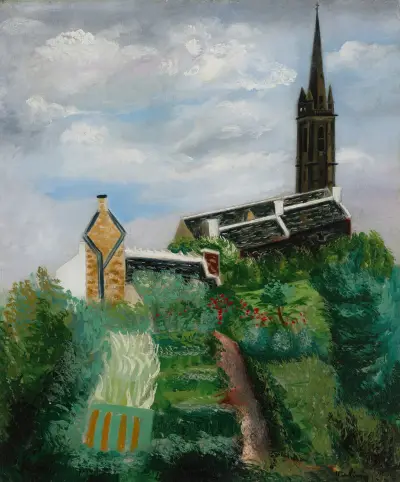 Le Clocher av Moïse Kisling