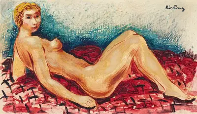 Akt liegend von Moïse Kisling