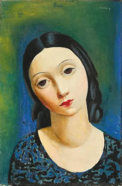 Mädchenkopf von Moïse Kisling
