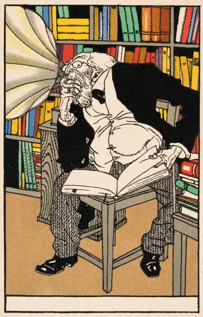 Nr. 504: The Dialectician (Der Diaektforscher) av Moriz Jung
