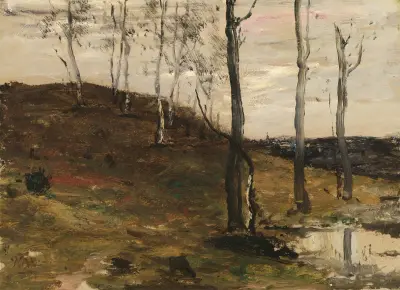 Hillside with Trees av William Morris Hunt