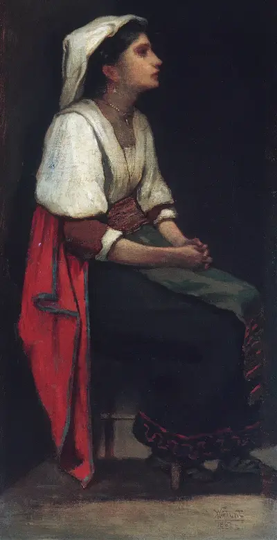 Italian Girl av William Morris Hunt