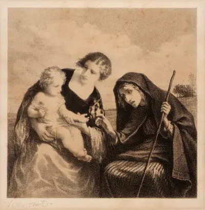 The Fortune Teller av William Morris Hunt