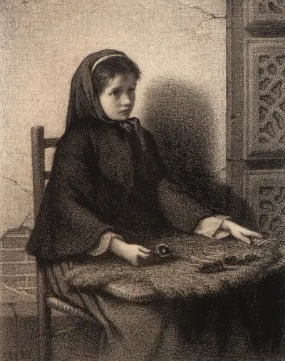 Violet Girl av William Morris Hunt