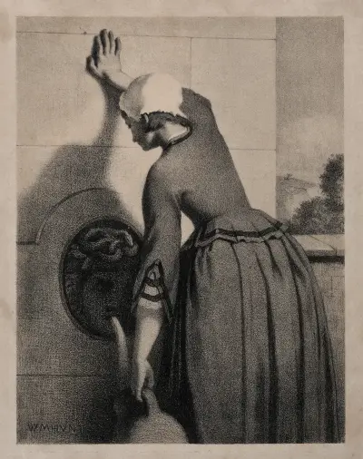 Women at a Well av William Morris Hunt