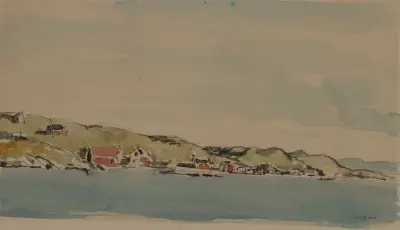 Entering Bergen, 1896 – nr 1 av Muirhead Bone