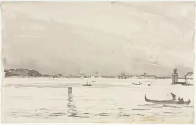 Lagoon, Venice av Muirhead Bone