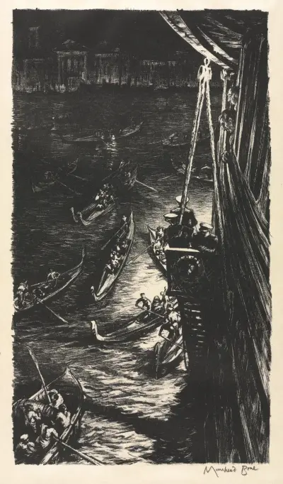Midnatt i Venedig av Muirhead Bone