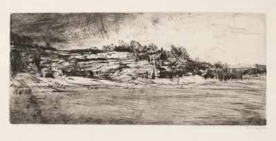 Vår vid Cardross av Muirhead Bone