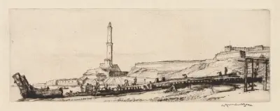 The Langterna, Genoa av Muirhead Bone
