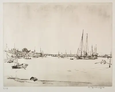 Yarmouth, ostrov Wight, Muirhead Bone