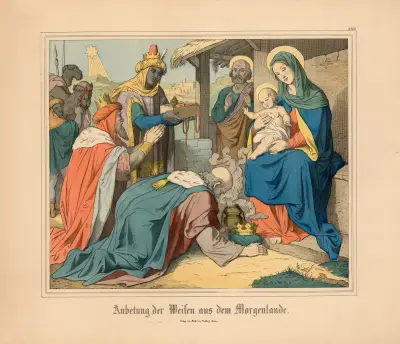 Anbetung der Meisen aus dem Morgenlande av Johann Nepomuk Heinemann