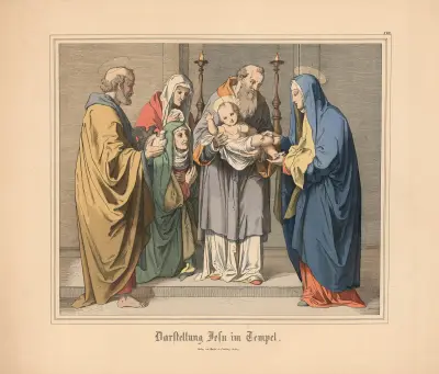 Darstellung Jesu im Tempel av Johann Nepomuk Heinemann