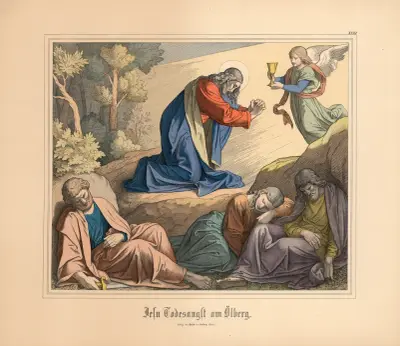 Jesu Todesangst am Olberg av Johann Nepomuk Heinemann