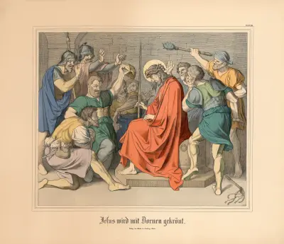 Jesus wird mit Dornen gekrönt av Johann Nepomuk Heinemann