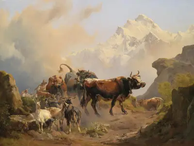 Almabtrieb av Johann Nepomuk Rauch
