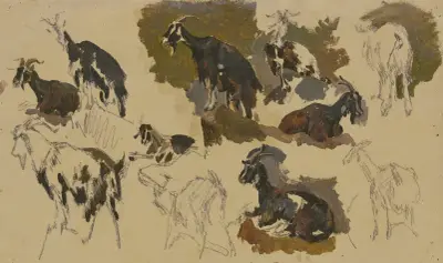 Eleven goats av Johann Nepomuk Rauch