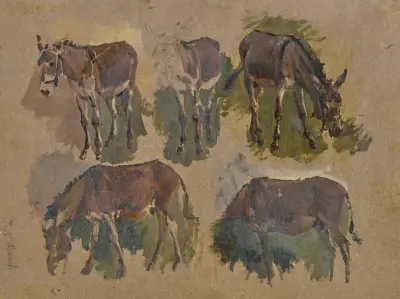 Five mules av Johann Nepomuk Rauch
