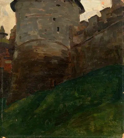 The Kremlin Tower of Nizhny Novgorod av Nicholas Roerich
