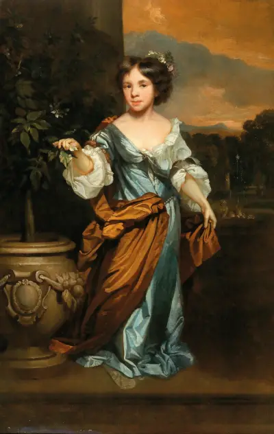Portrait Of A Girl – nr 1 av Nicolaes Maes