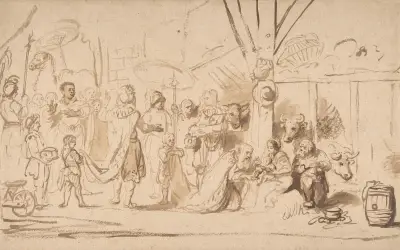 The Adoration of the Magi von Nicolaes Maes
