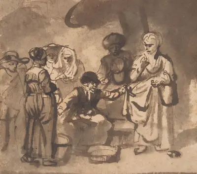 Die zankende Fischerfrau von Nicolaes Maes
