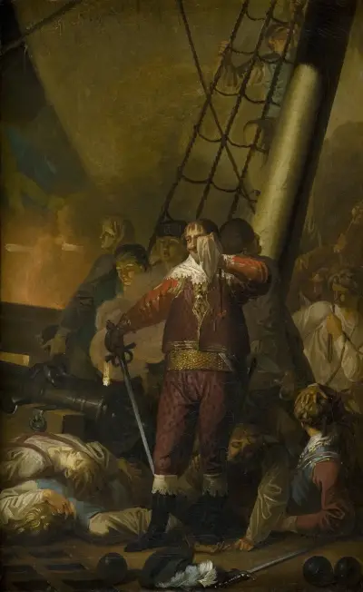 Christian IV Aboard His Flagship ‘the Trinity’ av Nicolai Abildgaard