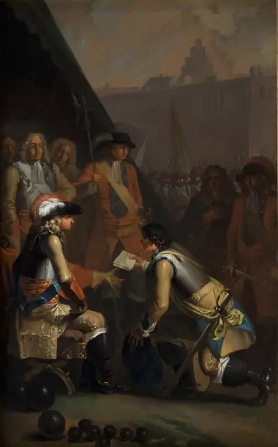Magnus Stenbock Surrenders The Fortress Of Tønningen To Frederik IV In 1714 av Nicolai Abildgaard