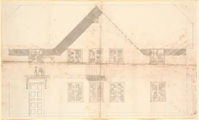 Fassade des Spatzenhauses von Nicolai Abildgaard