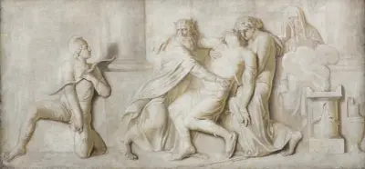 The Death of Achilles av Nicolai Abildgaard