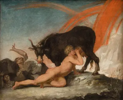 Ymir ssący krowę Audhumlę, Nicolai Abildgaard