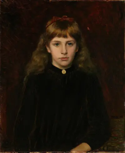 Portrait of Dagny Kiær av Peter Nicolai Arbo