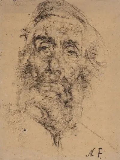 Bearded Old Man (The Philosopher) av Nicolai Fechin